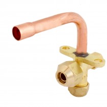 3/8"PT to 1/4"NPT Male Thread 5mm Hex Inlet Dia Valve for Air Conditioner