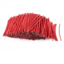 1000 Pcs Red PVC Tin Plated Copper 0.5x80mm 22AWG Wire Brushless Motor Cable