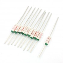 10Pcs Circuit Protection Aluminum Thermal Fuse 125C Degree 250V 10A
