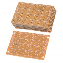 10 Pcs Brown 7cm x 5cm Panel Universal Single Side Copper PCB Board