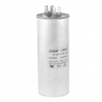 Metal Shell 6-Pin Air Conditioner Motor Capacitor 50uF 450VAC CBB65