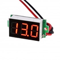 DC 0-30V LED Digital Panel 2 Wires Terminals Voltmeter Meter Display