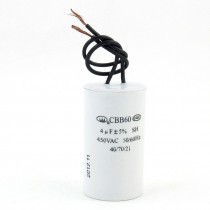 CBB60 4uF AC 450V Washing Machine Polypropylene Film Motor Capacitor