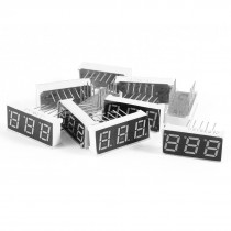 10 Pcs Red LED Numeric 10P DIP 3 Bit 3-Digit Common Cathode Digital Tube 2mm
