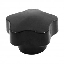 0.9" Height 0.4" Diameter Female Thread Black Star Knob