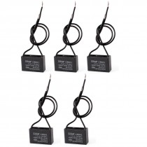 5 Pcs CBB61 AC 450V 1.5uF 5% Tolerance Fan Motor Running Capacitor