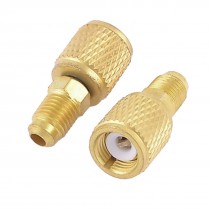 1/4"PT Male to Female Brass Air Conditioner Adapter Coupler Fitting 2 Pcs