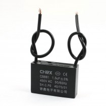 CBB61 450VAC 1.5uF Rectangular Non Polar Fan Motor Run Capacitor