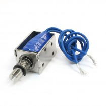 DC 24V 6.5mm 6N Open Frame Push Pull Type Electromagnet Solenoid JF-0630B