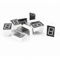 10 Pcs Common Anode 1 Bits 7 Seg DIP Digital Tube 0.56" Display Red LED 10-Pin