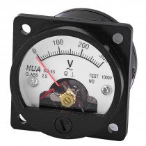 Class 2.5 AC 0-300VAC Screw Mounted Voltage Panel Meter Voltmeter SO-45
