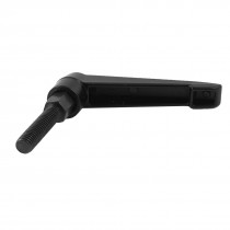25mm Thread Length M6 Threaded Metal Adjustable Handle Black