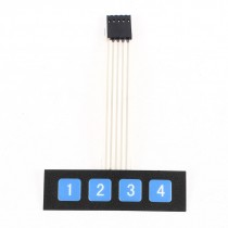 Matrix Array 1x4 4 Keys Flat Ribbon Cable Numeric Membrane Switch Keyboard