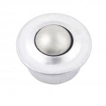 Silver Tone Metal Flange 0.6 Inch Ball Transfer Unit Mounted Bearing