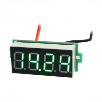 DC3.5-30V Green LED 4 Digits Digital Voltmeter Panel Volt Meter Gauge