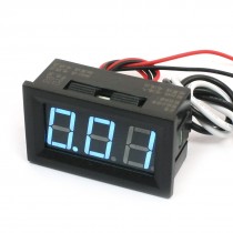 Blue LED Digital Display DC0-10A Panel Mounting Ampere Meter w Cables
