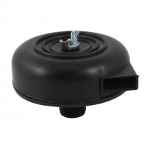 Compressor 0.8" Dia Male Thread Air Intake Silencer Filter Black