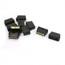 10PCS US EU 2 Pins Plug Self Locking Power Socket AC 250V 10A