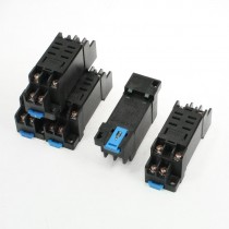 5 Pcs 35mm DIN Rail Mount DTF08A 8Pin Relay Holder Socket Base for LY2-J