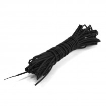 Shrink Ratio 2:1 0.5mm Black Polyolefin Heating Shrinkable Tube 125C 10m