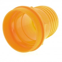 Water Supply Orange 51mm Hole Dia Pipe Tube Adapter Connector Coupler