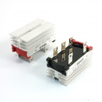 2pcs SQL20A Bridge Rectifier w Aluminum Heat Sink 20A 1000V