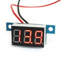 Red LED Display Panel Meter 2 Wires Digital Voltmeter DC 3.0-30V