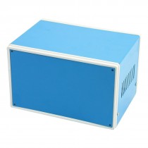 170mmx130mmx110mm Blue Metal Enclosure Case Switch Junction Box