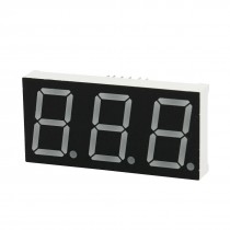 Dual Row 12 Pin Common Cathode 3 Digits Red LED Numeric Display 54x26mm