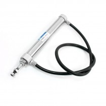 CDJ2B16-100-B 1.0Mpa Dual Action Air Cylinder w Black 6mm x 4mm PU Hose