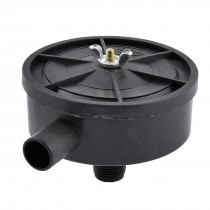 Black Plastic 19.5mm Threaded Exhaust Filter Muffler for Air Compressor