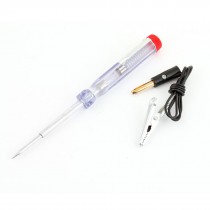 DC 6V 12V 24V Car Circuit Voltage Tester Pen Alligator Clip Plastic Handle