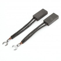 2 Pcs 25/64" x 25/32" x 1 9/16" Electric Motor Carbon Brushes Power Tool