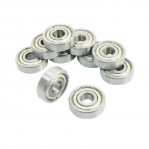 10 Pcs 6200Z 10 x 30 x 9mm Single Row Sealed Deep Groove Ball Bearings
