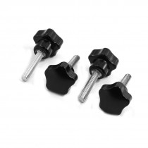 Replacement 6mm x 25mm Screw On Type Clamping Star Knob Grip 50mm Long