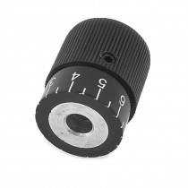2/5" Hole Dia Scale Fine Tuning Mechanical Knurled Control Knob