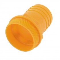 48mm x 40mm Tube Orange Plastic Straight Barb Hose Connector