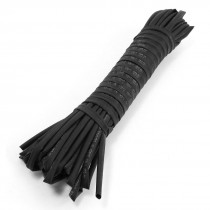 Shrink Dia Ratio 2:1 1.5mm Black Polyolefin Heat Shrinkable Tube 10m 125C