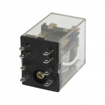 JQX-13F MY2 DC 12V Coil 8-Pin DPDT Green LED Electromagnetic Relay