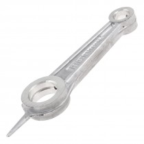 Silver Tone Aluminum Alloy Air Compressor Connecting Rod 12mm x 20mm x 74mm