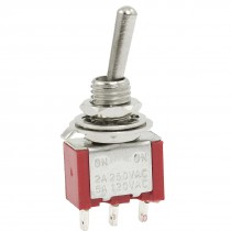 2A 250VAC 5A 120V AC ON/ON SPDT Miniature Toggle Switch