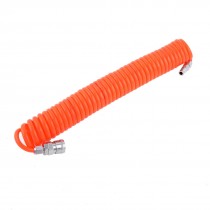 6M Long 8mm x5mm Polyurethane PU Recoil Air Compressor Hose Tube Orange Red