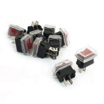 10 Pcs 3A/6A 250VAC/125VAC Soldering Waterproof Snap in Rocker Switches