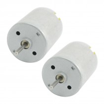 2pcs 2mm Shaft 24mm Diameter Electric Motor 12000RPM DC 6V