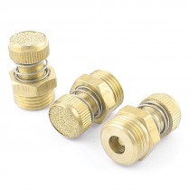 3pcs Adjustable Pneumatic Muffler Silencer 1/2"PT Male Threaded for Valve