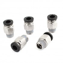 5PCS 6mm Pneumatic Air Tubing Connector 1/8" PT Thread Quick Fittings