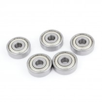 10x35x10mm Double Shielded 6300Z Deep Groove Ball Bearing 5 Pcs