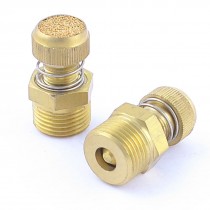 2pcs Adjustable Pneumatic Muffler Silencer 3 8"PT Male Threaded for Valve