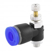 Pneumatic 6 x 5mm Male Thread T Shaped Push in Connector Quick Coupler