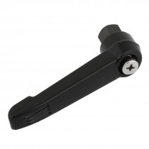 8mm Dia.Thread Metal Machine Fixing Adjustable Handles Black